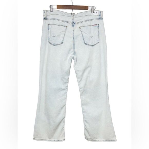 Hudson Blair High Rise Bootcut Crop Jeans Lightwash Size 32 - Picture 3 of 11